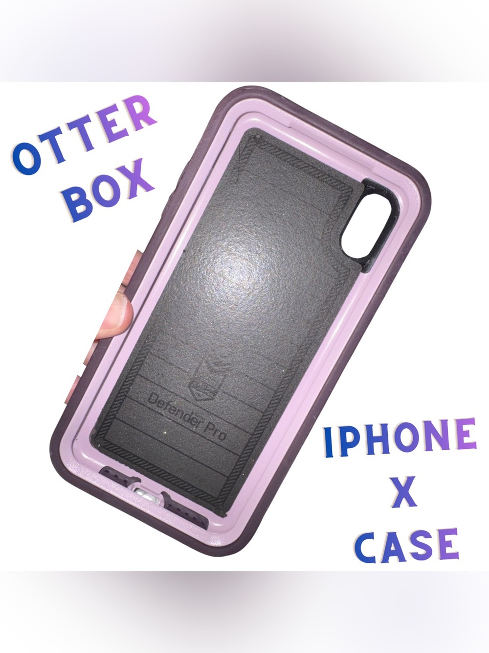 OtterBox Defender Pro iPhone X Case - Purple Lavender - Pristine Condition
